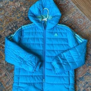 EUC Girls Adidas Puffer Jacket (little girls size 14) Winter Jacket